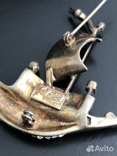 Серебряная Брошь Coro Craft Sterling Винтаж США