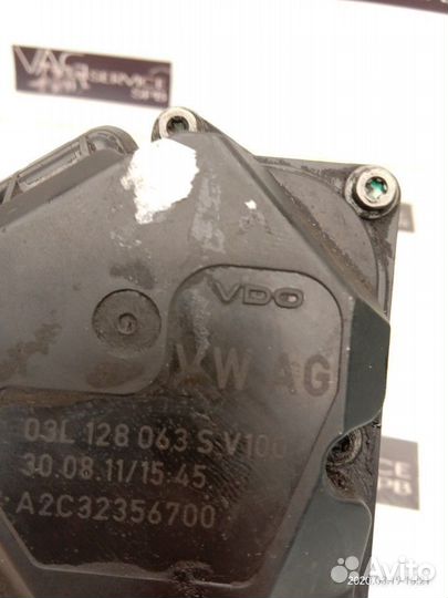 Заслонка дроссельная VW VAG 2.0 TDI CKU CKT