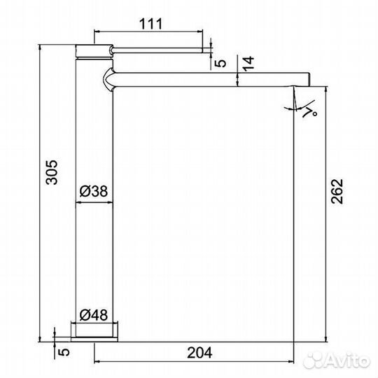 Смеситель для раковины Frap F1067-62