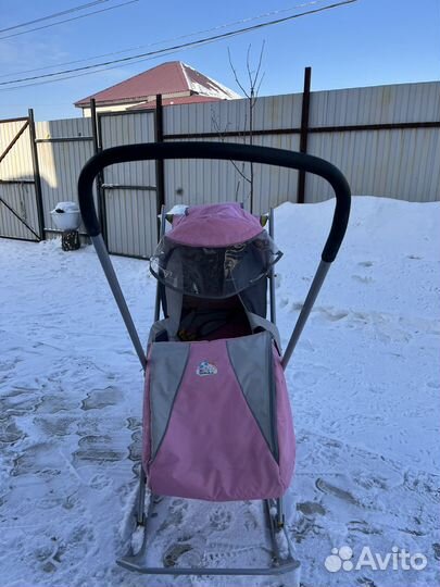 Детские санки коляска бу