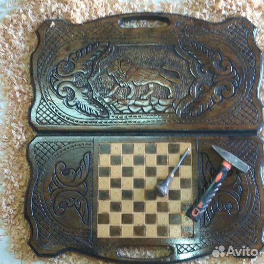 Нарды ручной работы резные