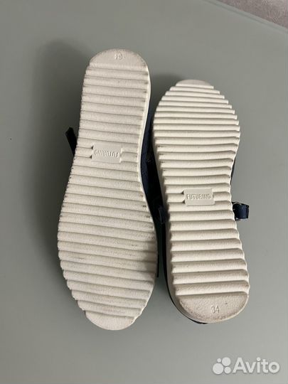 Туфли для девочки 34 размер синие