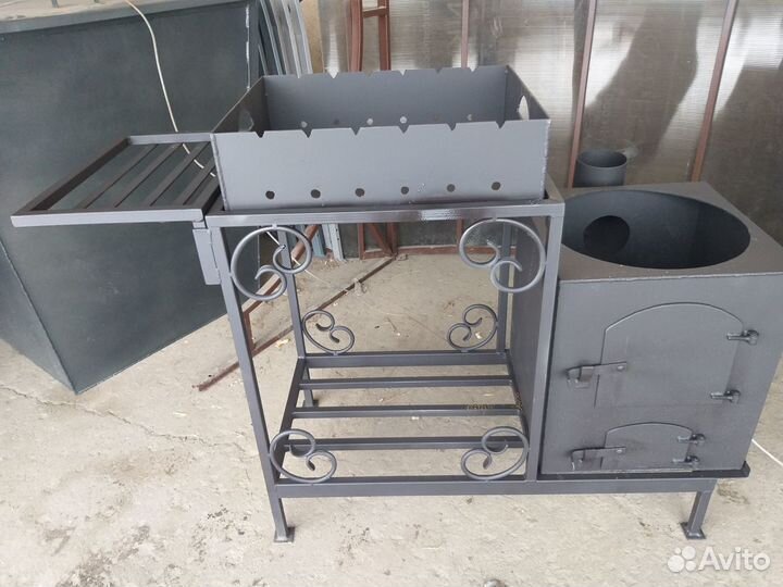 Мангал с печью