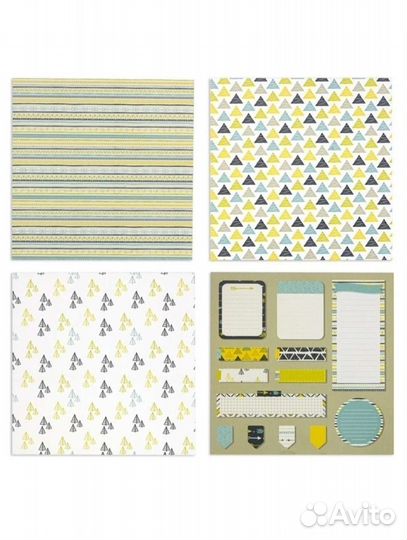 Бумага для скрапбукинга набор 12 листов