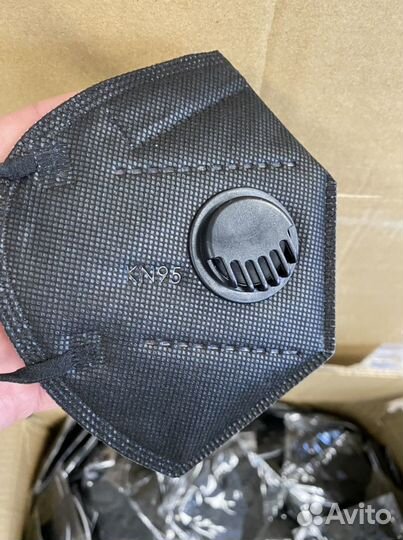 Маска-респиратор кн95 с клапаном FFP2
