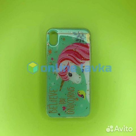 Чехол единорог для iPhone Xr (004)