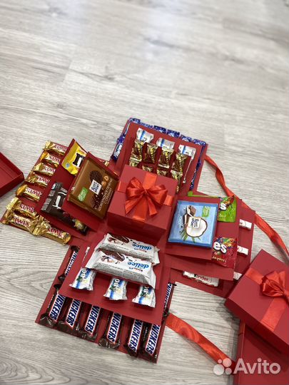 Коробка сюрприз из конфет сладкий подарок