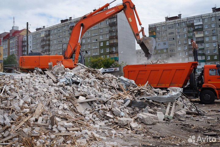 Вывоз мусора самосвал