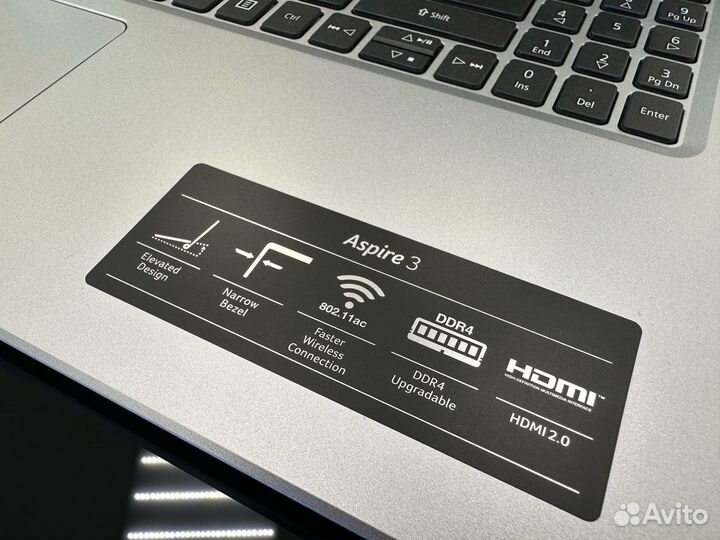 Ноутбук Acer 15.6 N4500 2/2 DDR4-4Gb SSD-256Gb