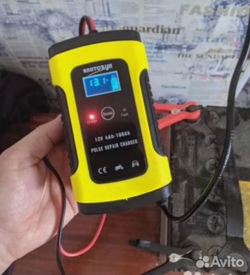 Зарядное устройство для акб,авто-мото12в,6А нов