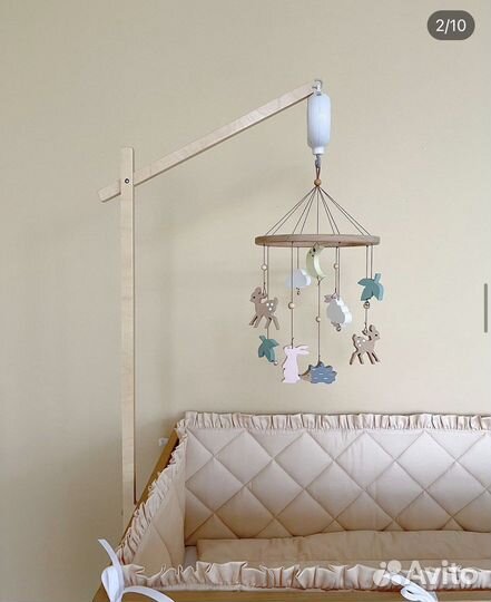 Мобиль детский деревянный