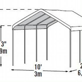 Навес тентовый 3 х 6,1 м