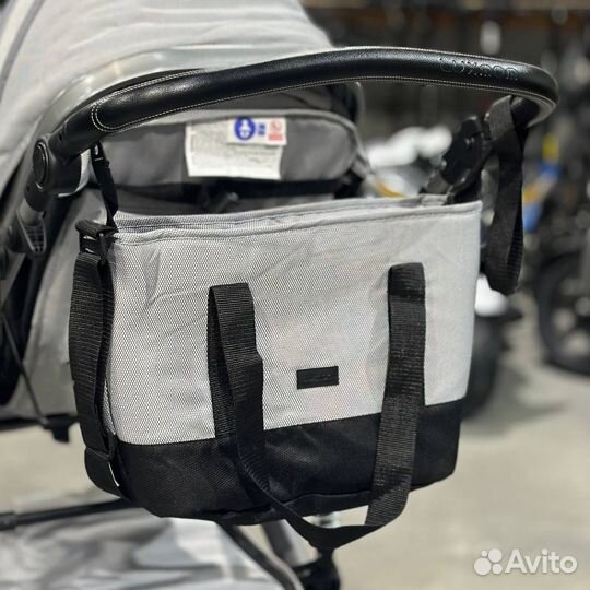 Коляска 3 в 1. Люкс мом 558. Серый