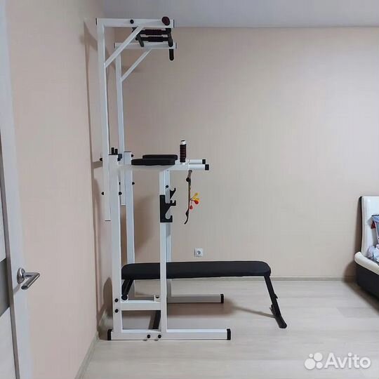 Напольный турник со скамьей 3 в 1