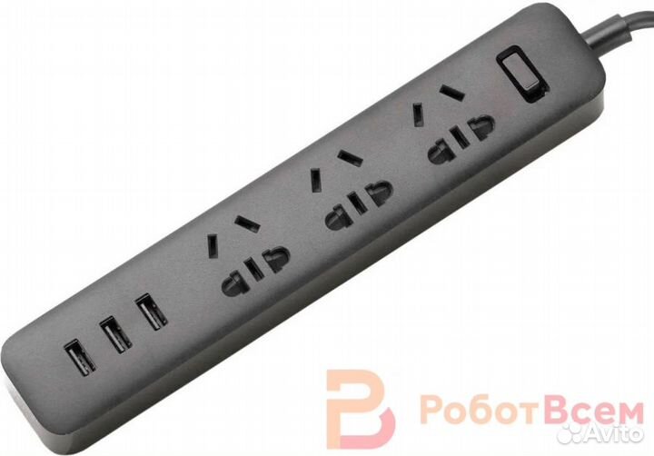 Удлинитель Xiaomi Mi Power Strip 3 розетки 3 USB