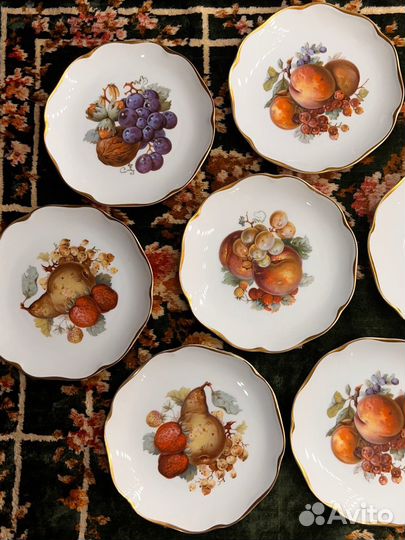 Тарелки гдр фруктовые