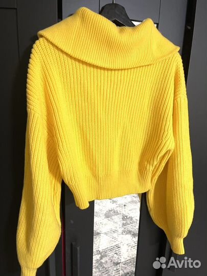 Zara Свитер укороченный весна яркий повседневный