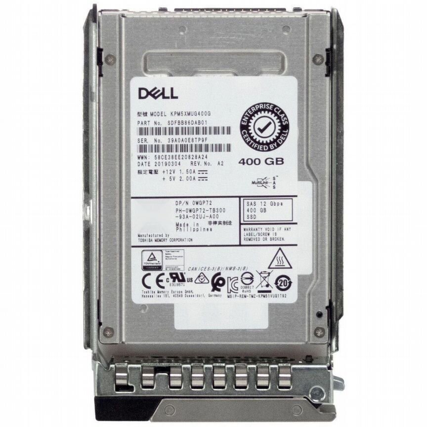 [WGP72] Жесткий Диск Dell 400gb Sas 2,5" Ssd Wgp72