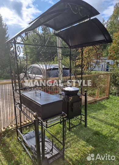 Мангал с крышей