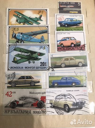 Коллекция марок 400шт