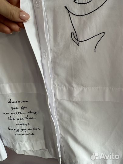 Блузка рубашка для девочки Noble people 140