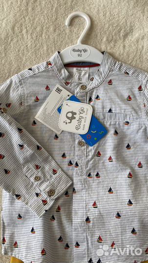 Рубашка и джинсы 92р