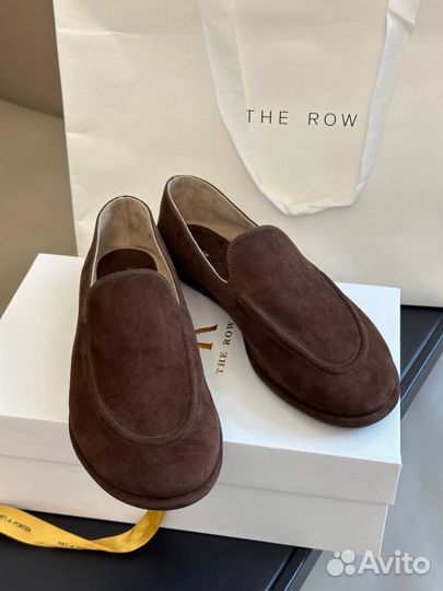 Лоферы женские The Row натуральная замша