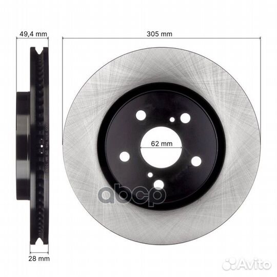 Диск тормозной avantech BR3060S avantech