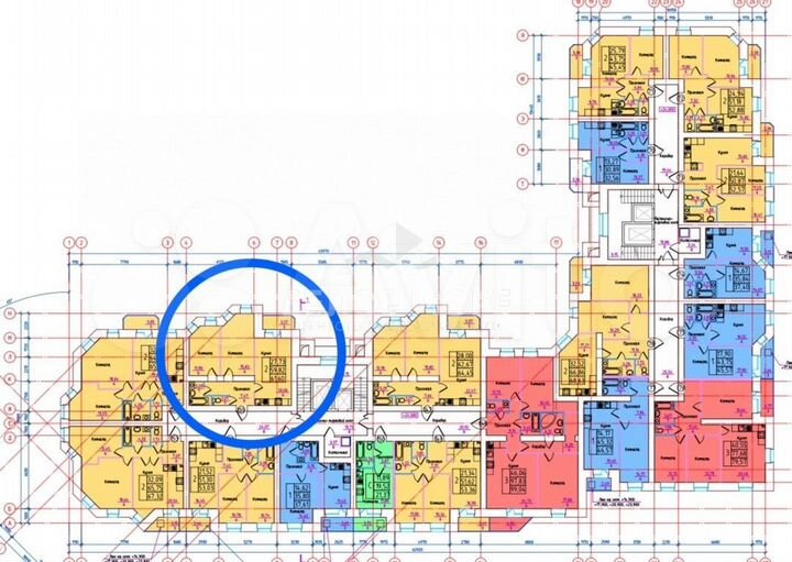 2-к. квартира, 61,6 м², 9/9 эт.