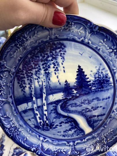 Гжель ручная роспись