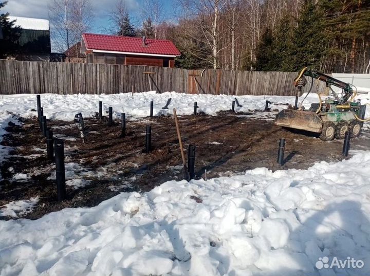 Винтовые сваи установка под ключ