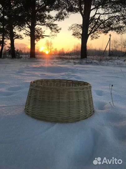 Плетеная юбка под елку