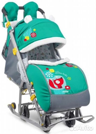 Детские санки коляска ника