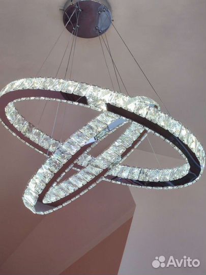 Люстра подвесная дизайнерская с кольцами
