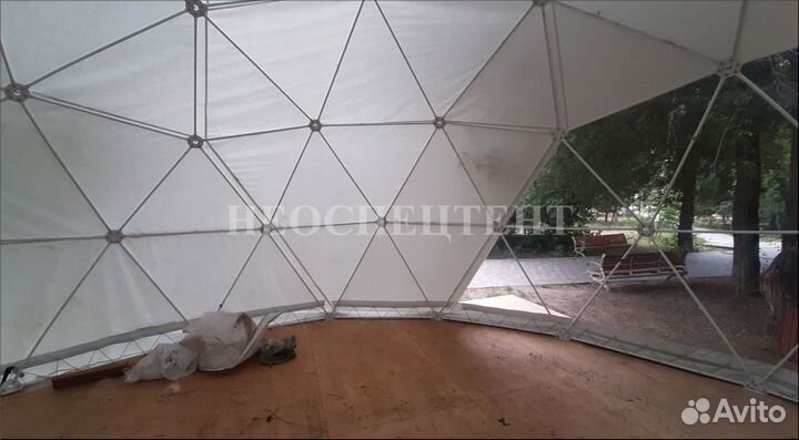Глэмпинг сфера купольный шатер 28м2