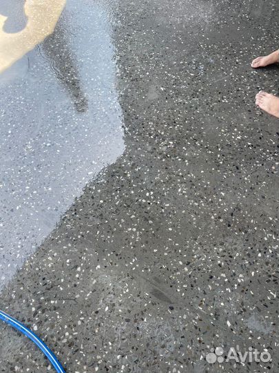 Шлифовка бетона камня мазайка