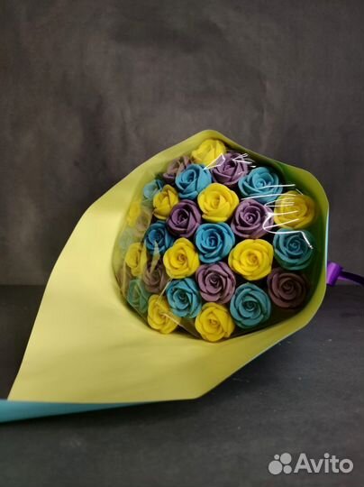 Розы из Бельгийского Шоколада - 29 шт в Букете