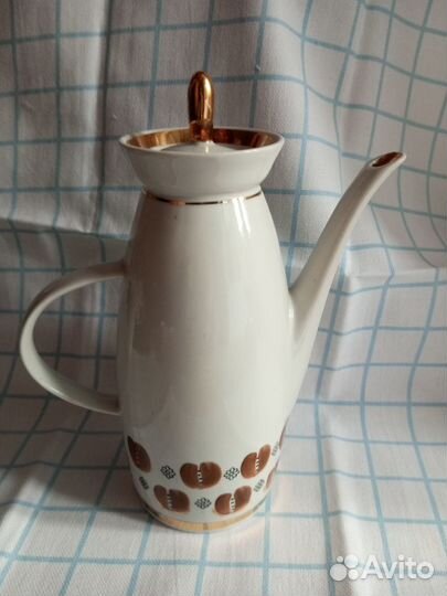 Кофейный сервиз фарфоровый СССР. Полоное