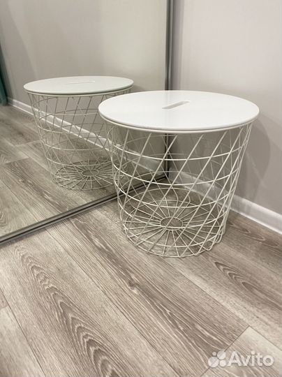 Kvistbro Столик д/хранения белый IKEA