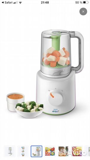 Philips Avent Пароварка-блендер Avent SCF870/22
