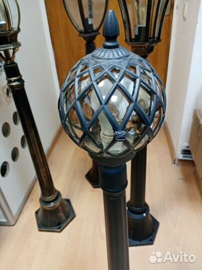 Фонарь уличный садовый металл столб 1м-3м