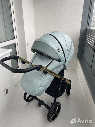 Коляска Adamex Cortina Special Edition 3 в 1. Мятн