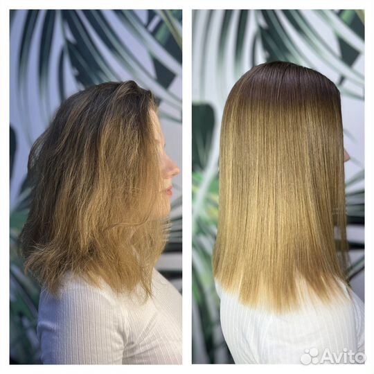 Выпрямление волос Биовыпрямление Наноботокс волос