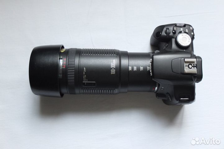 Объектив Canon 100-300mm + камера Сanon 500d