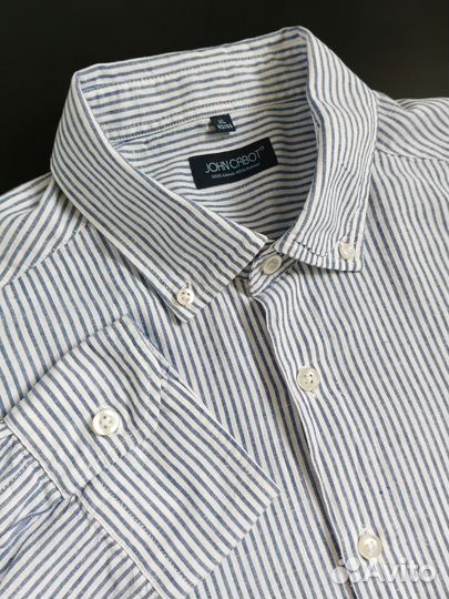 Мужская льняная рубашка john cabot на высокий рост