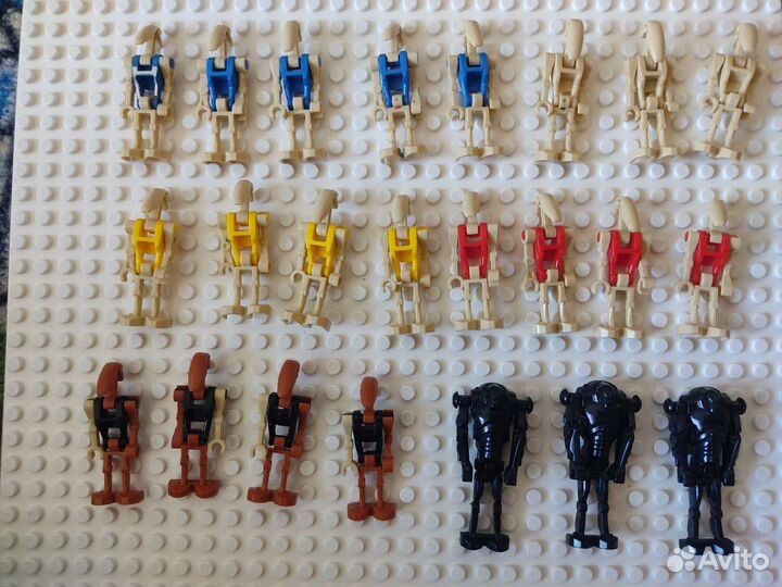 Lego Star Wars минифигурки клоны, дроиды