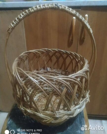Корзина большая плетёная, в т.ч. декоративные