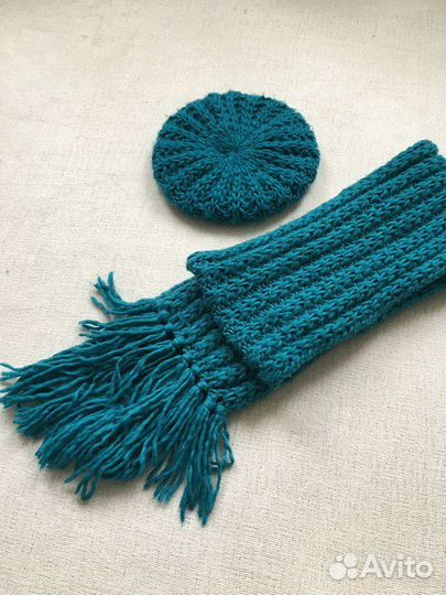 Шарф берет вязаные