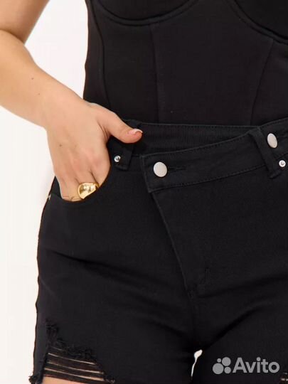 Шорты женские черные новые 44