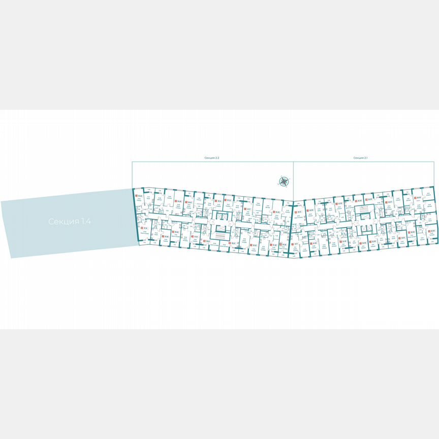 Квартира-студия, 34,1 м², 13/18 эт.